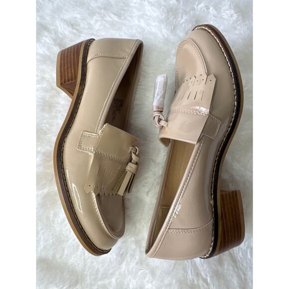 NWT Nine West Quimby oxfords loafers champagne tassel shoes 5.5 - Picture 3 of 12
